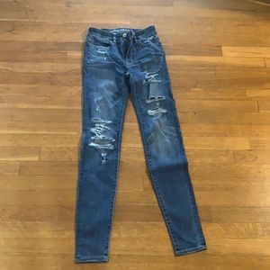 Woman’s American Eagle Distressed Jeans